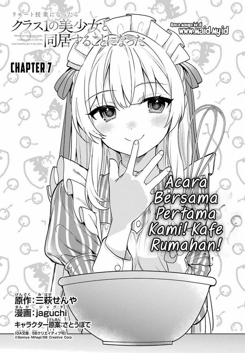 Remote Jugyou ni Nattara Class 1 no Bishoujo to Doukyo Suru Koto ni Natta Chapter 7 Gambar 5