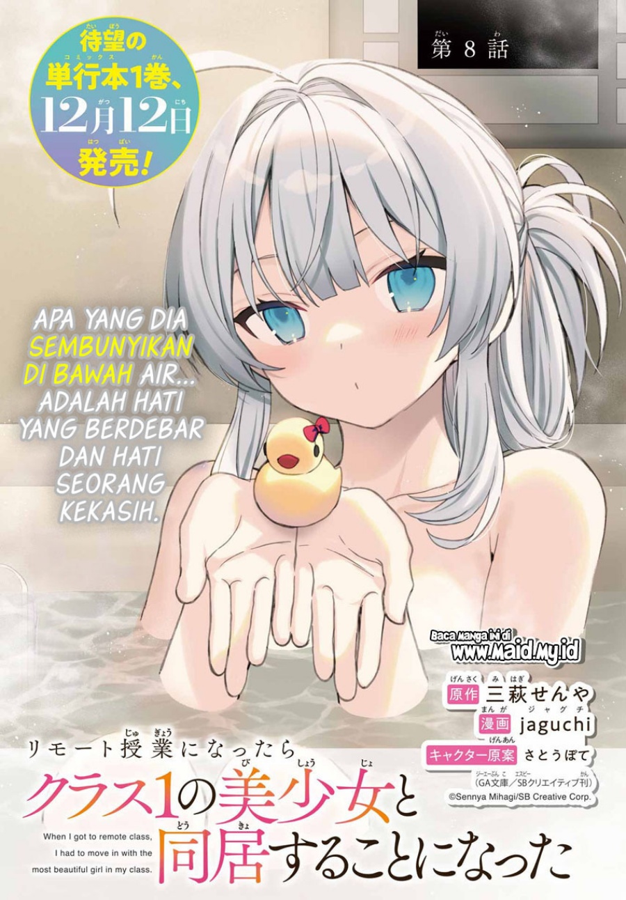 Remote Jugyou ni Nattara Class 1 no Bishoujo to Doukyo Suru Koto ni Natta Chapter 8 Gambar 3