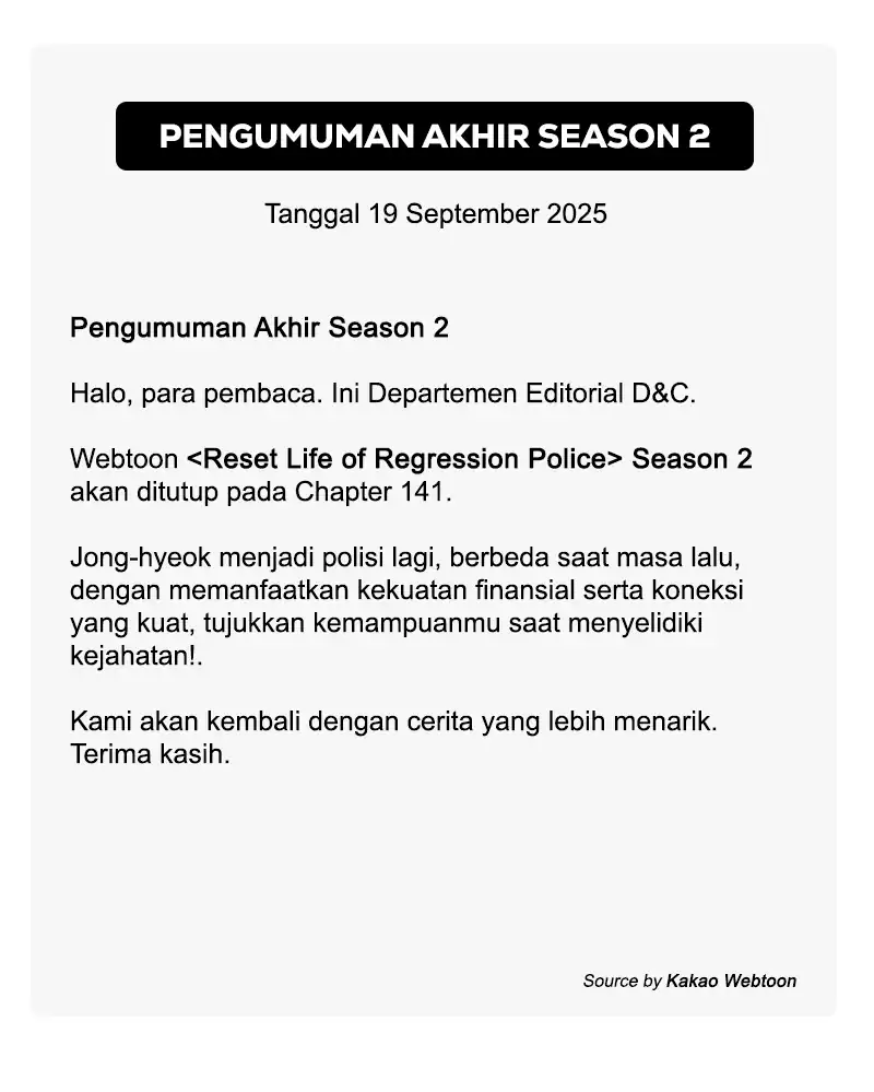 Reset Life of Regression Police Chapter 141 Gambar 51