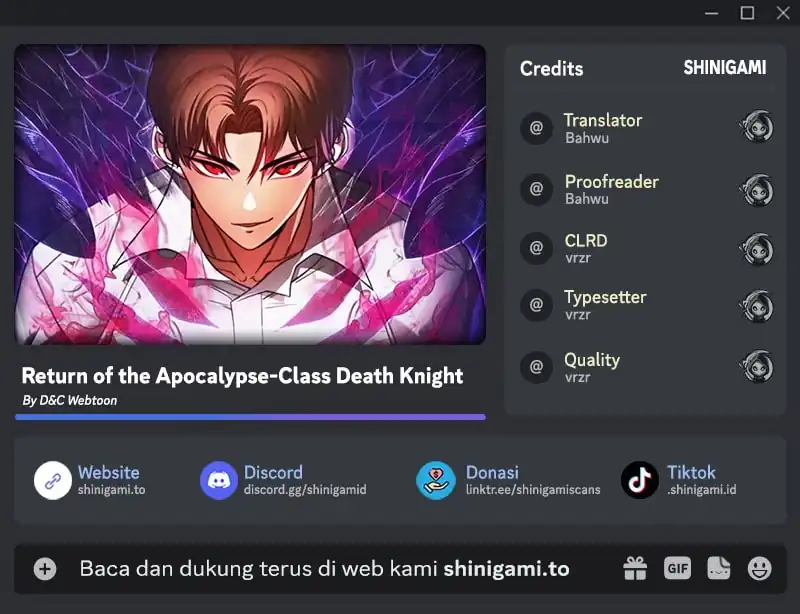 Baca Komik Return Of The Apocalypse-Class Death Knight Chapter 36 Gambar 1