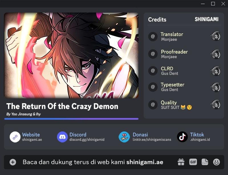 Baca Komik Return of the Mad Demon Chapter 155 Gambar 1