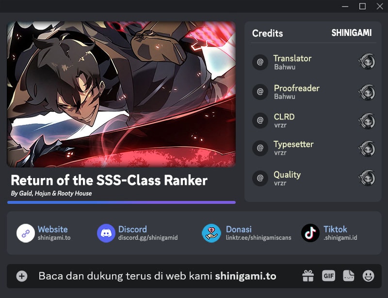 Baca Komik Return of the SSS-Class Ranker Chapter 155 Gambar 1