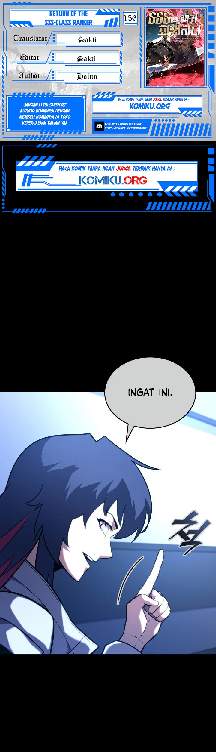 Baca Komik Return of the SSS-Class Ranker Chapter 156 Gambar 1