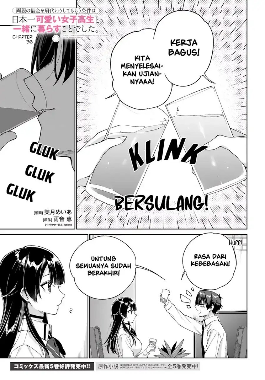 Ryoushin no Shakkin wo Katagawari Shite Morau Jouken wa Nihon’ichi Kawaii Joshikousei to Issho ni Kurasu Koto Deshita Chapter 36 Gambar 5