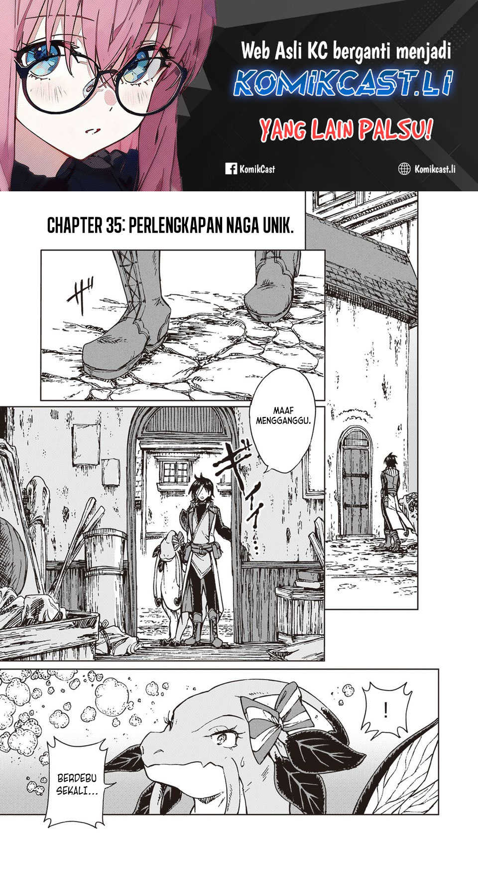 Baca Komik S-kyuu Guild wo Tsuihou saretakedo, Jitsu wa Ore dake Dragon no Kotoba ga Wakaru no de, Kidzuita Toki ni wa Ryuu Kishi no Chouten wo Kiwametemashita Chapter 35 Gambar 1