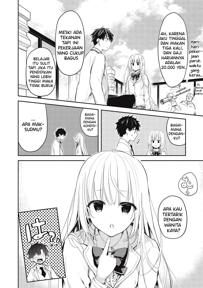 Saijo no Osewa Takane no Hana-darakena Meimon-kou de, Gakuin Ichi no Ojou-sama (Seikatsu Nouryoku Kaimu) wo Kagenagara Osewa suru Koto ni Narimashita Chapter 4 Gambar 9