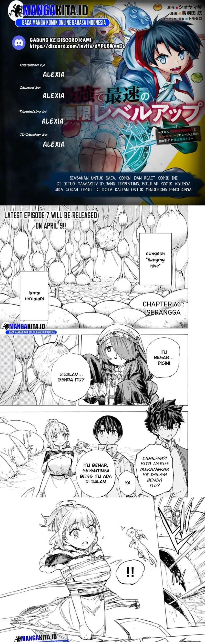 Baca Komik Saikyou de Saisoku no Mugen Level Up Chapter 63 Gambar 1