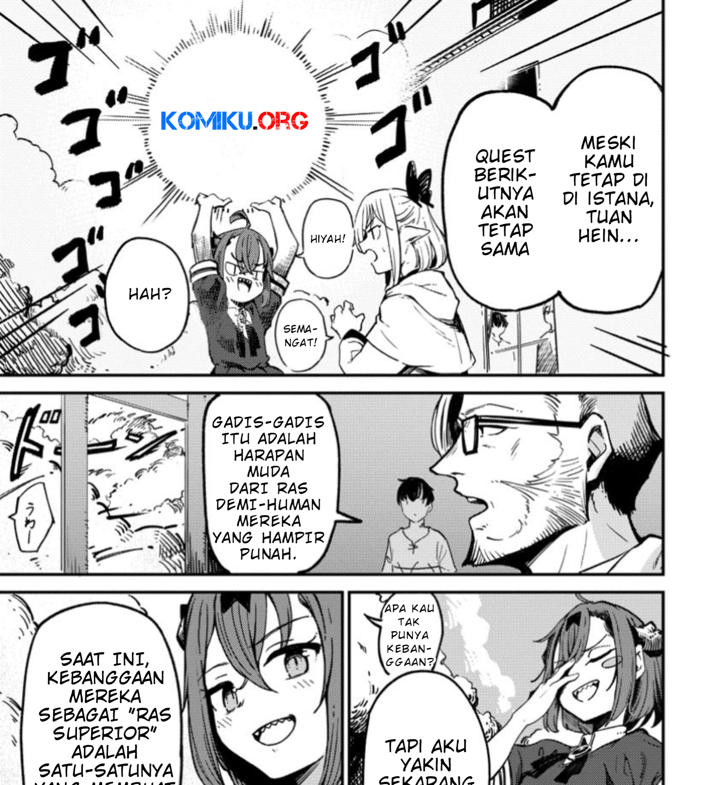 Saikyou Kyuutei Shinan-yaku no Ossan, Tsuihousareta Hekichi de Musou Suru ~Maboroshi to Natta Shuzoku no Bishoujo-tachi wo Sodatete Henkyou wo Kaitaku~ Chapter 2.3 Gambar 6