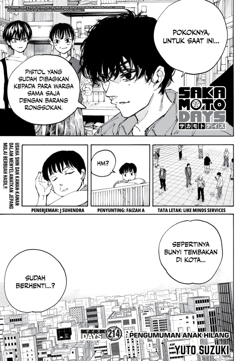 Baca Komik Sakamoto Days Chapter 214 Gambar 1
