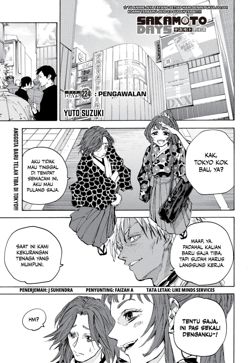 Baca Komik Sakamoto Days Chapter 224 Gambar 1