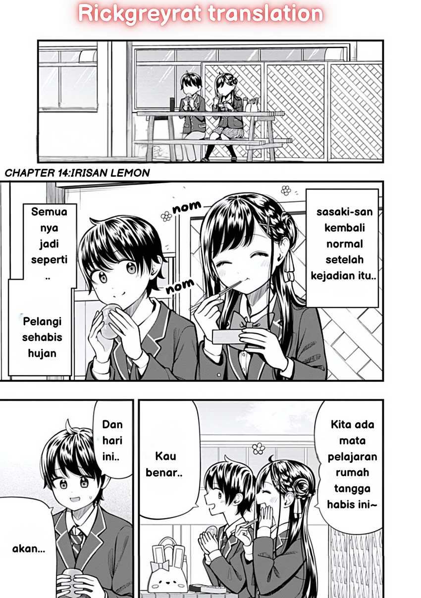 Baca Komik Sasaki-san wa Chotto dake Sugoi. Chapter 14 Gambar 1