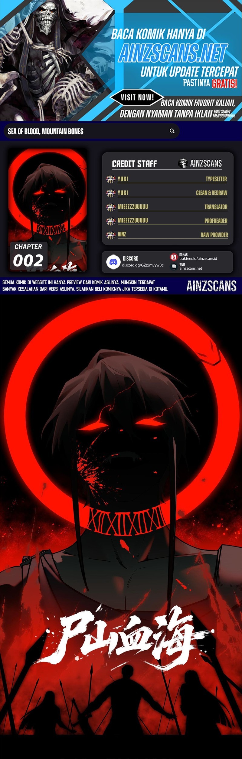 Baca Komik Sea of Blood Mountain of Bones Chapter 2 Gambar 1