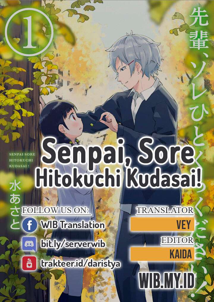 Baca Komik Senpai, Sore hitokuchi kudasai! Chapter 16 Gambar 1