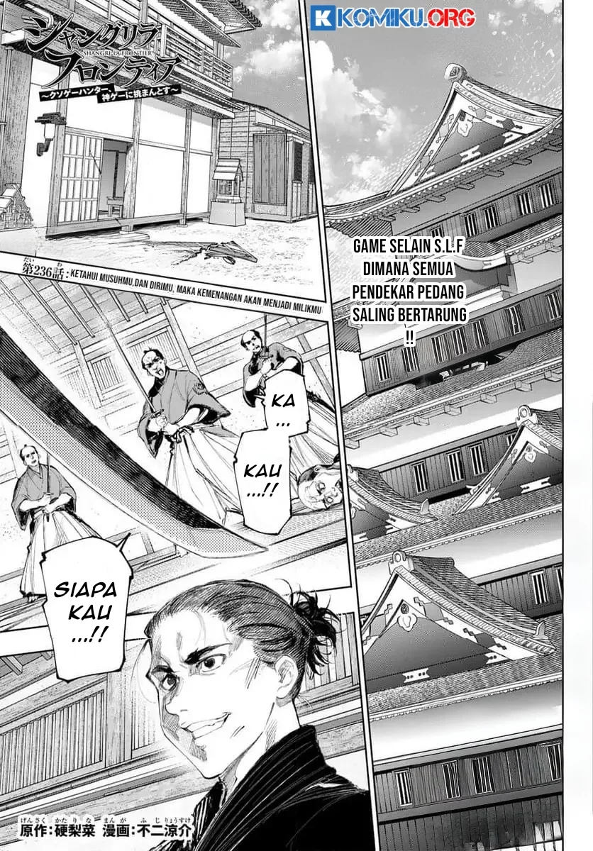 Baca  Shangri-La Frontier ~ Kusoge Hunter, Kamige ni Idoman to su~ Chapter 236 Gambar 2