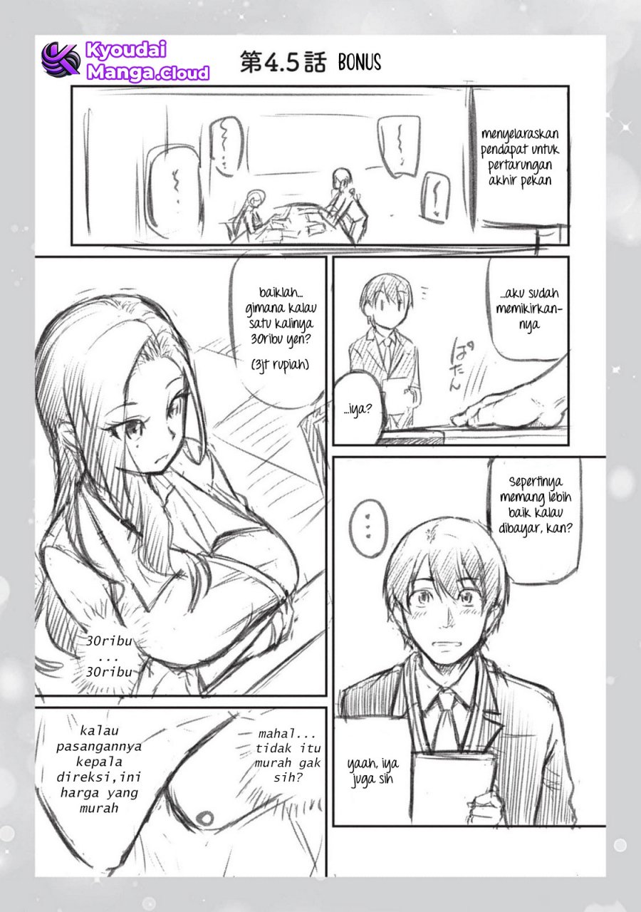 Baca  Shigoto Kaeri, Dokushin no Bijin Doushi ni Tanomarete Chapter 4.5 Gambar 2