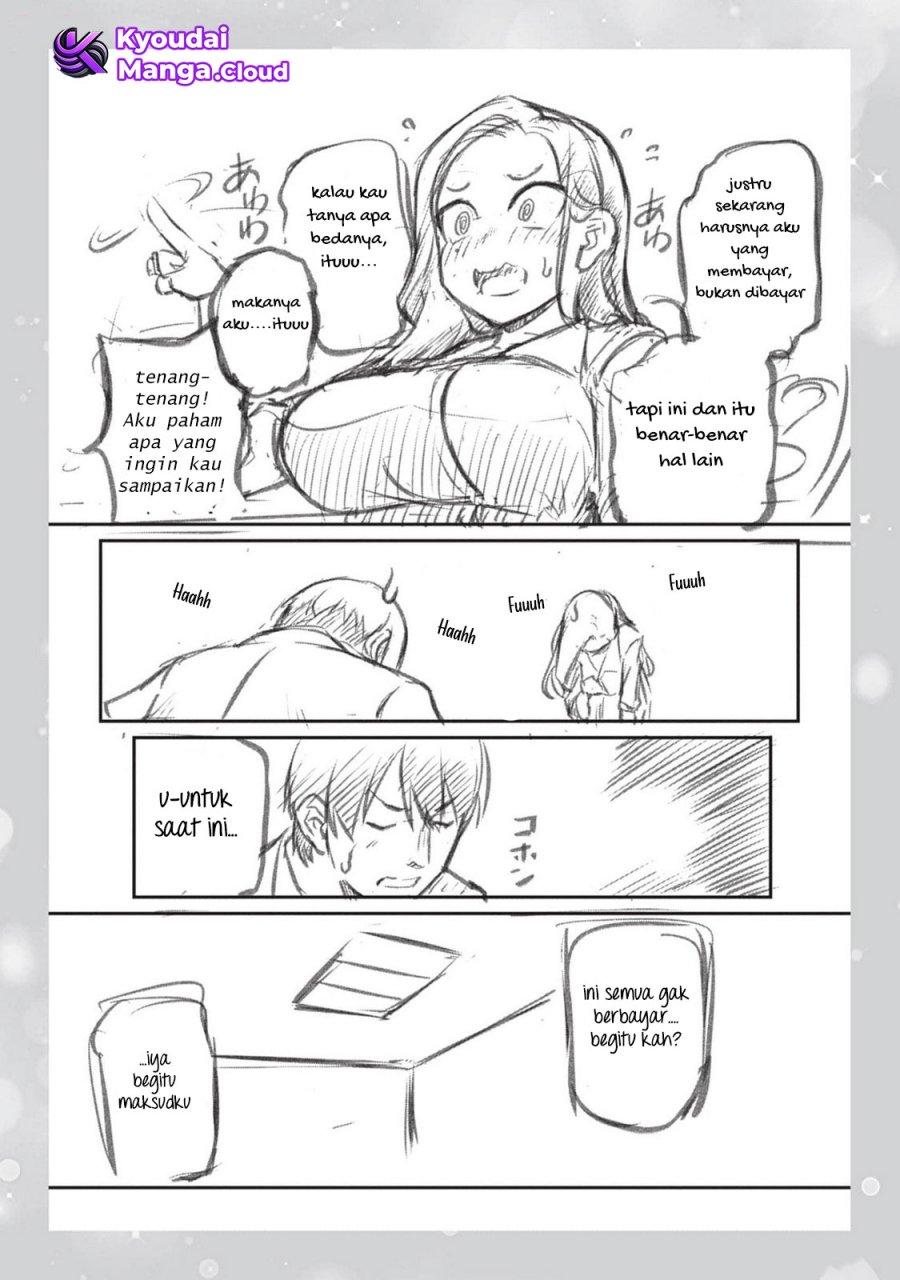 Shigoto Kaeri, Dokushin no Bijin Doushi ni Tanomarete Chapter 4.5 Gambar 5