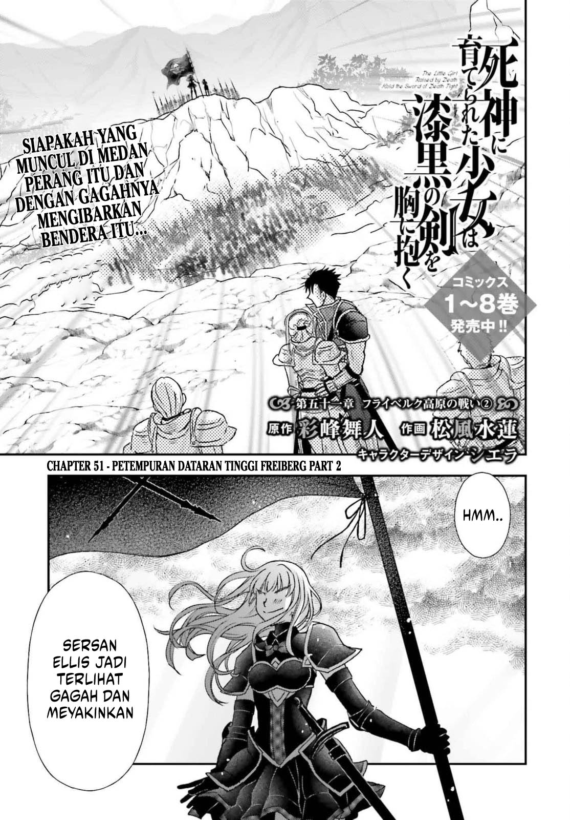 Baca  Shinigami ni Sodaterareta Shoujo wa Shikkoku no Tsurugi wo Mune ni Idaku Chapter 51 Gambar 2