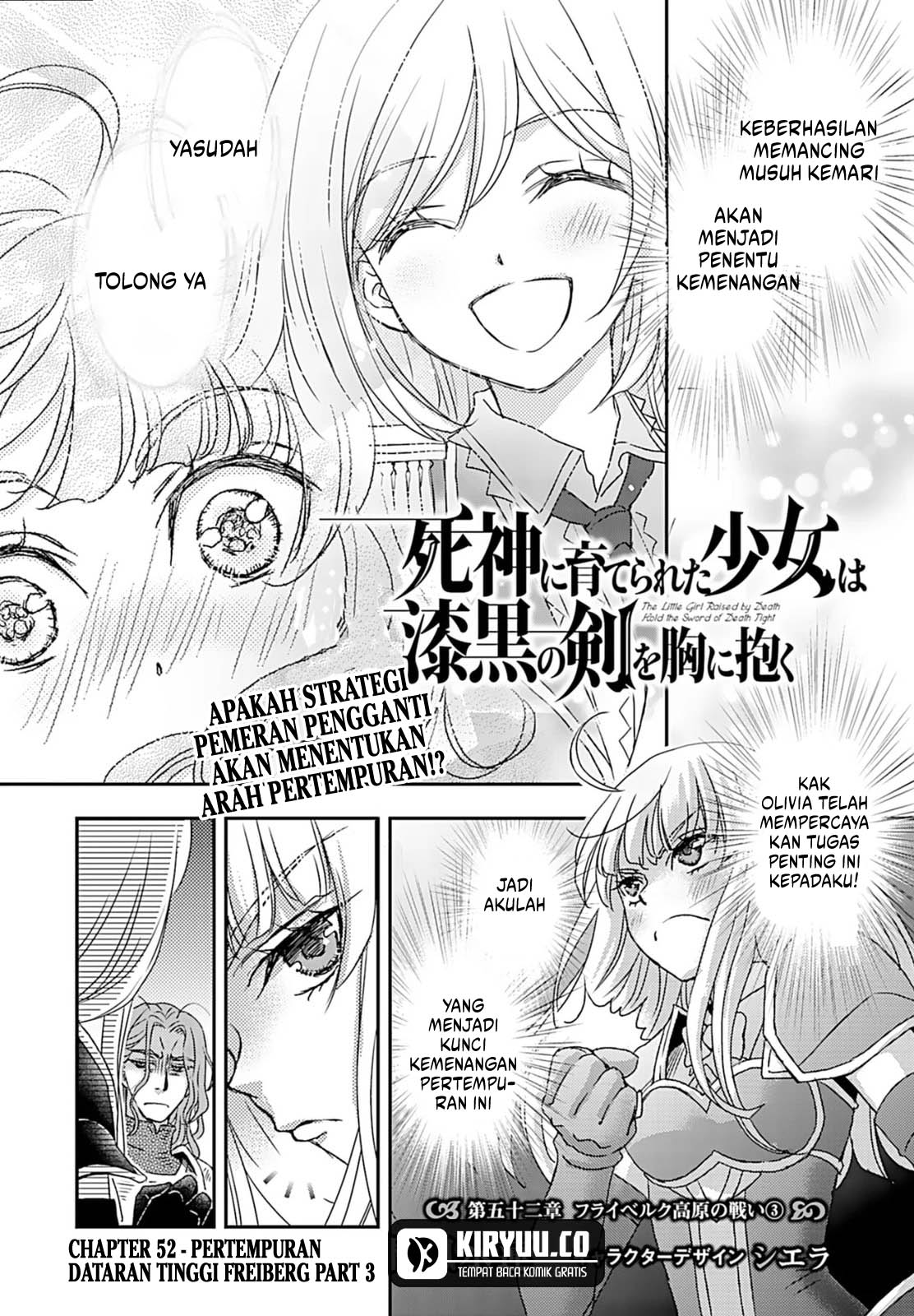 Baca  Shinigami ni Sodaterareta Shoujo wa Shikkoku no Tsurugi wo Mune ni Idaku Chapter 52 Gambar 2