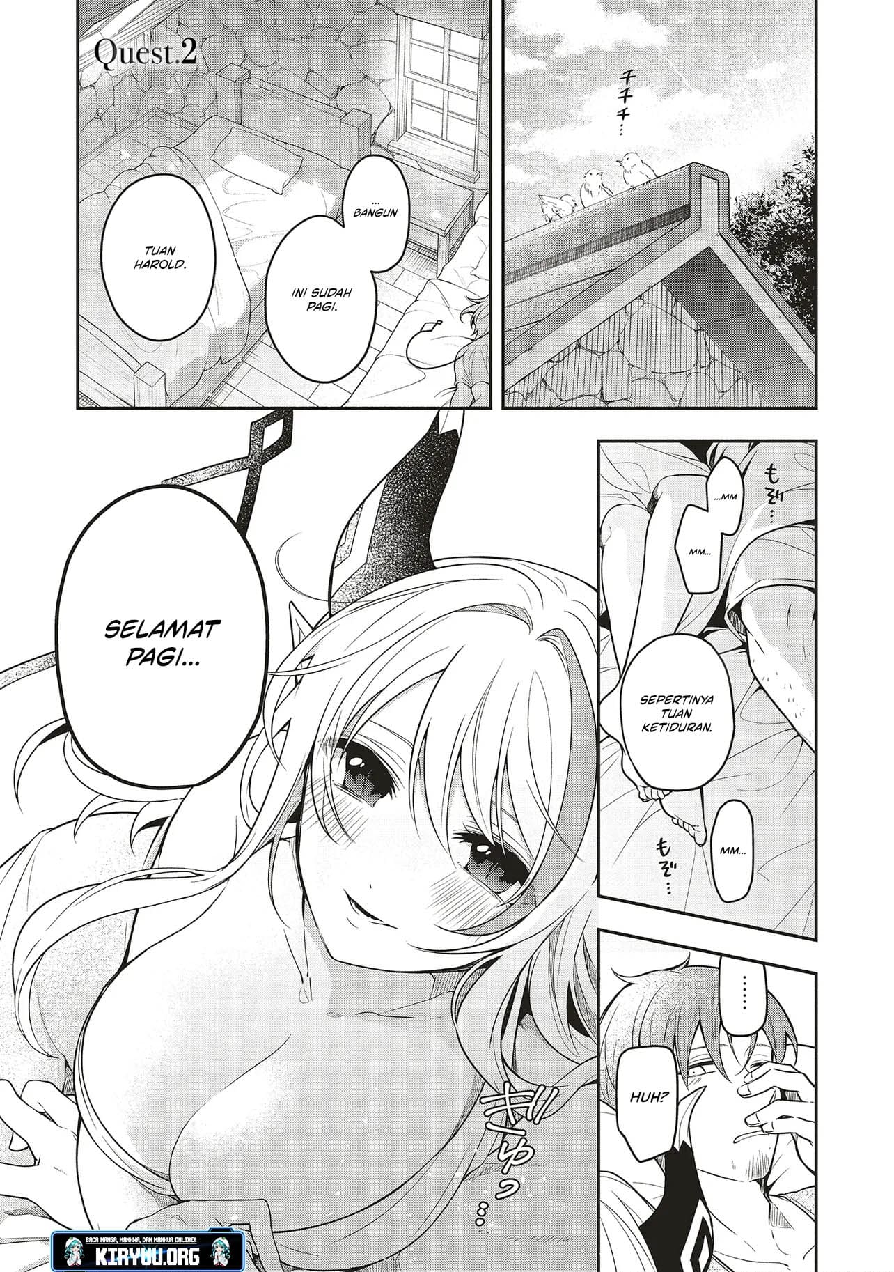 Baca Shinkon Quest – Maou no Musume wa Majime Yuusha wo Otoshitai Chapter 2 Gambar 2