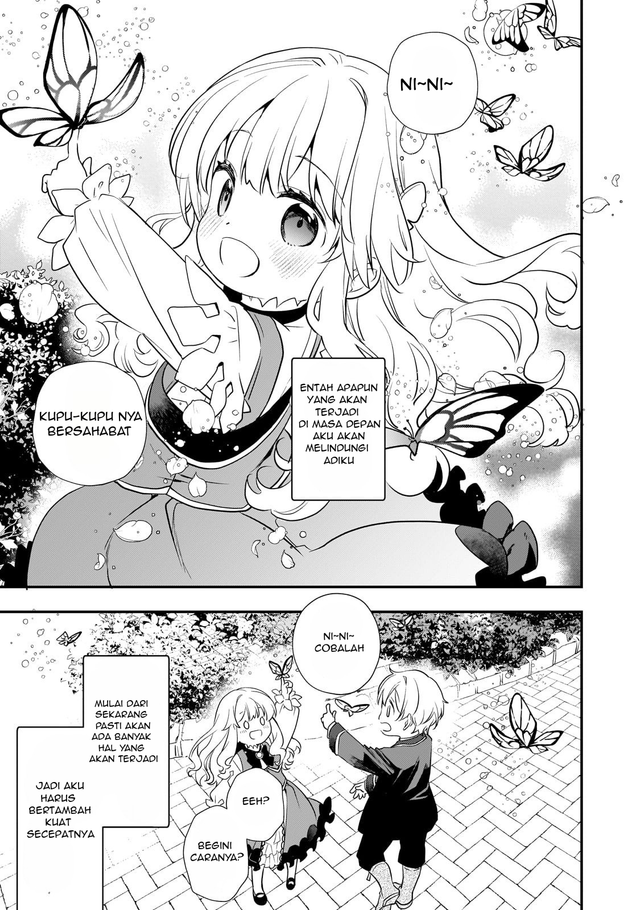 Shinu Unmei ni Aru Akuyaku Reijou no Ani ni Tensei shitanode, Imouto wo Sodatete Mirai wo Kaetai to Omoimasu ~Sekai Saikyou wa Ore dakedo, Sekai Saikawa wa Imouto ni Chigainai~ Chapter 2 Gambar 18
