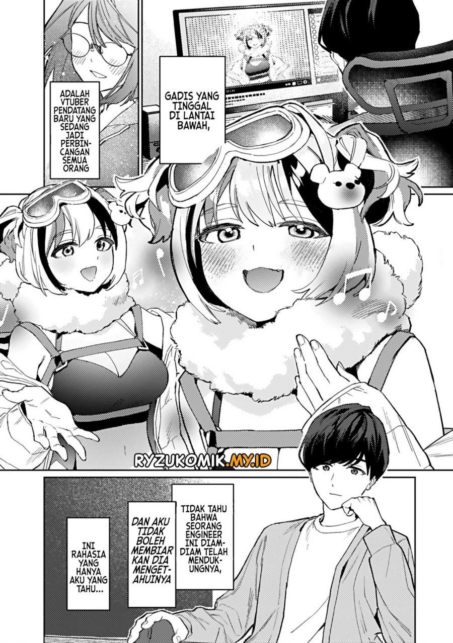 Shita no Kai ni Sundeiru Hikikomori Bishojo wa Ote Jimusho no Shinjin Vtuber Deshita Chapter 1 Gambar 4