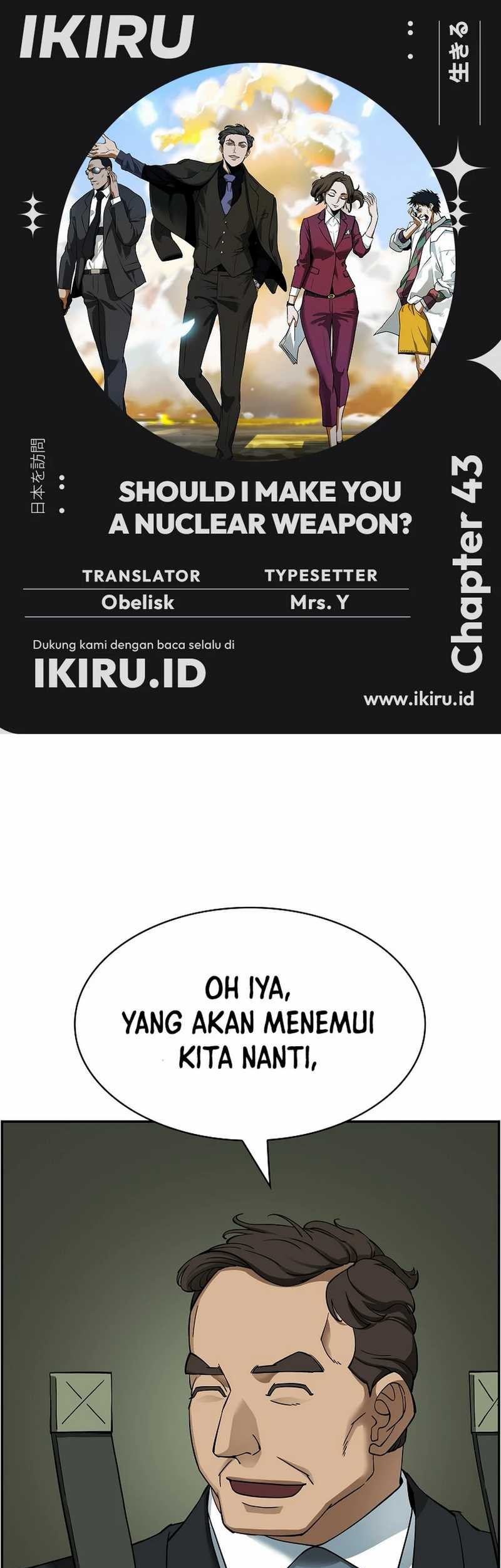 Baca Komik Should I Make You a Nuclear Weapon? Chapter 43 Gambar 1