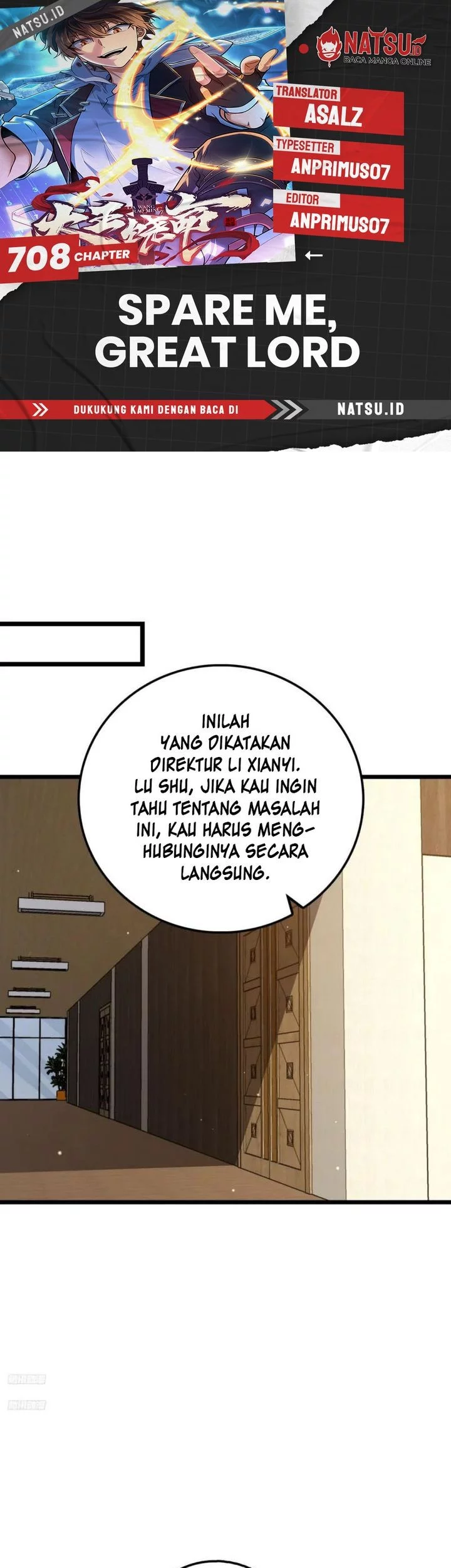 Baca Komik Spare Me, Great Lord! Chapter 708 Gambar 1