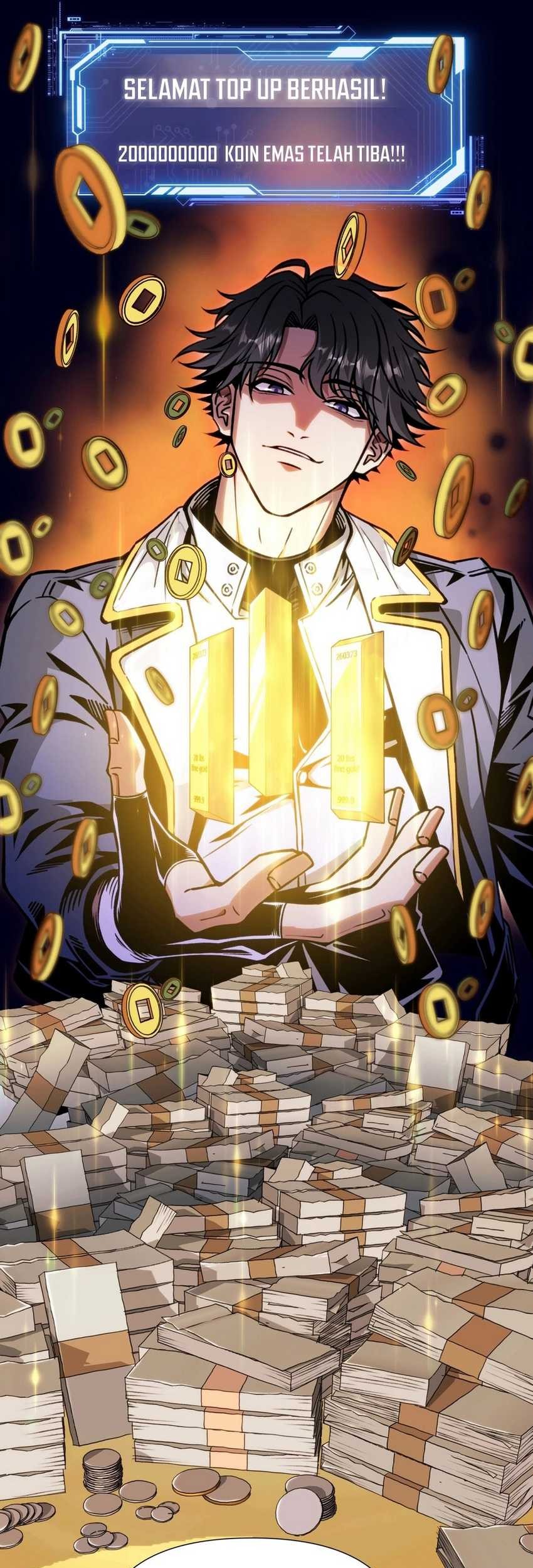 Start by changing your job to the God of Wealth and taming billions of divine pets! Chapter 1 Gambar 66