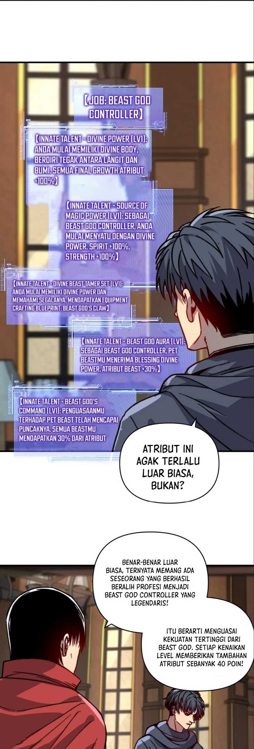 Start by changing your job to the God of Wealth and taming billions of divine pets! Chapter 14 Gambar 16