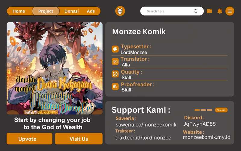 Baca Komik Start by changing your job to the God of Wealth and taming billions of divine pets! Chapter 15 Gambar 1