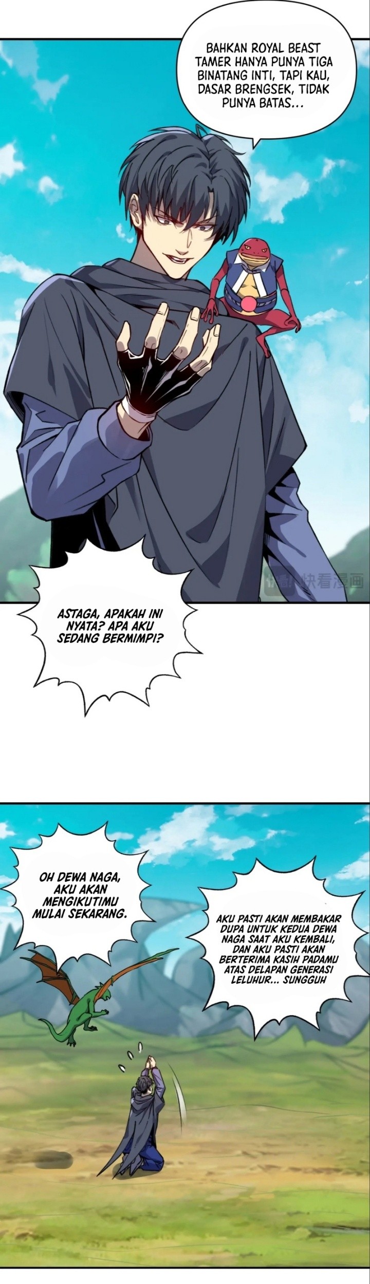 Start by changing your job to the God of Wealth and taming billions of divine pets! Chapter 16 Gambar 42