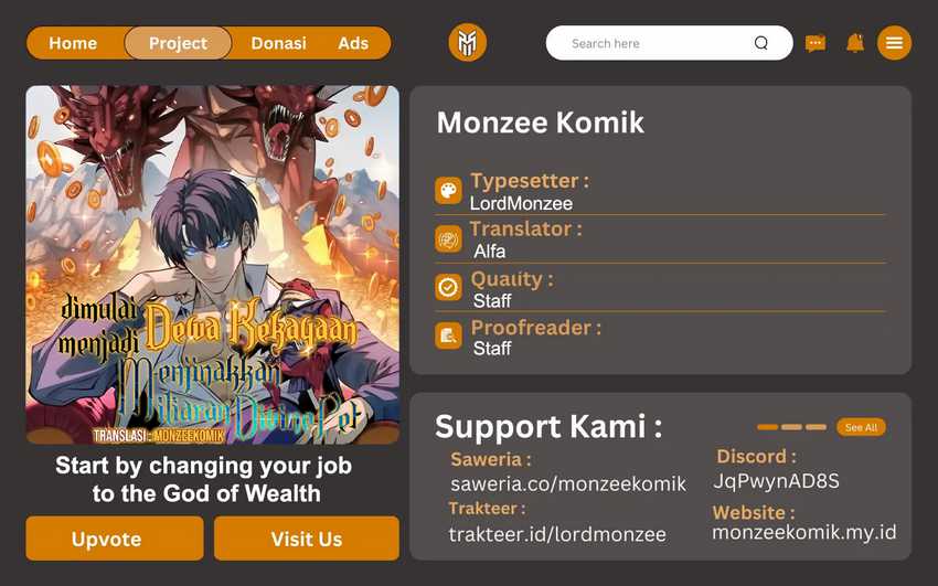 Baca Komik Start by changing your job to the God of Wealth and taming billions of divine pets! Chapter 18 Gambar 1
