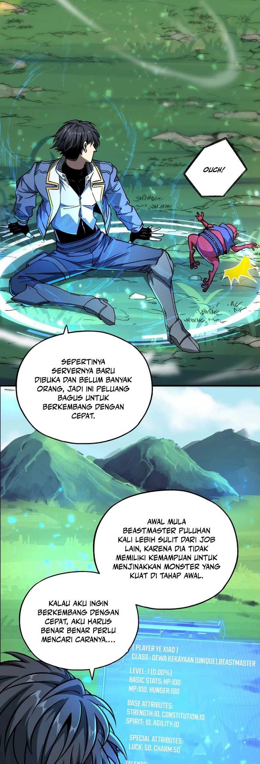Start by changing your job to the God of Wealth and taming billions of divine pets! Chapter 2 Gambar 13
