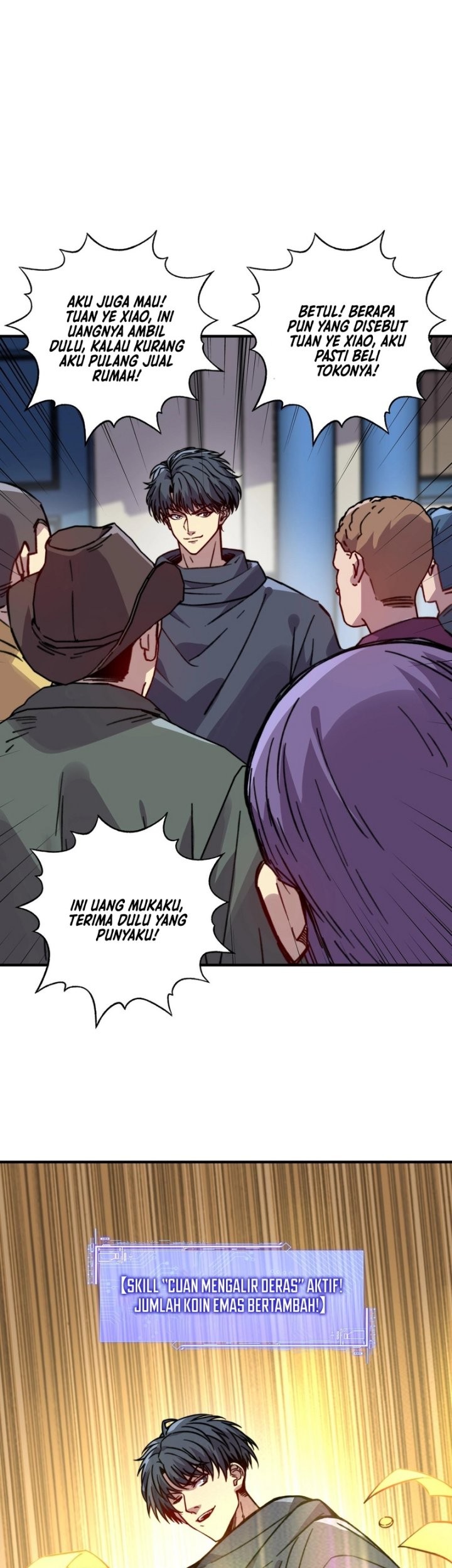 Start by changing your job to the God of Wealth and taming billions of divine pets! Chapter 32 Gambar 22