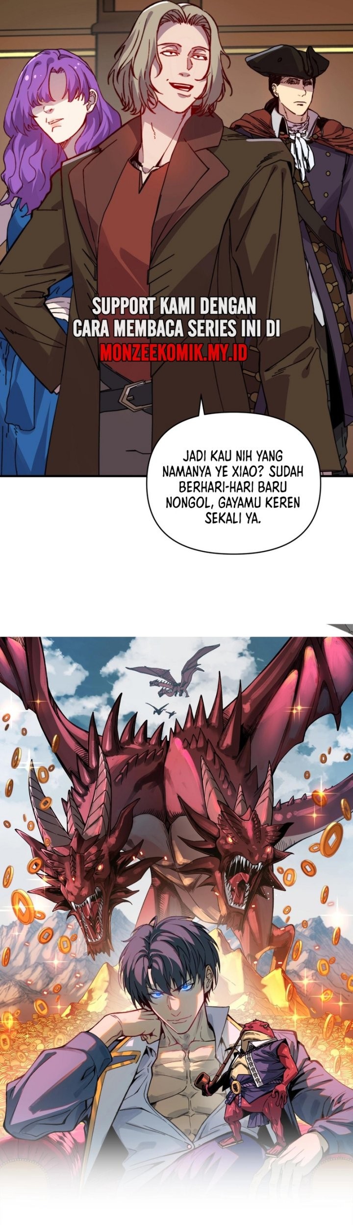 Start by changing your job to the God of Wealth and taming billions of divine pets! Chapter 32 Gambar 4