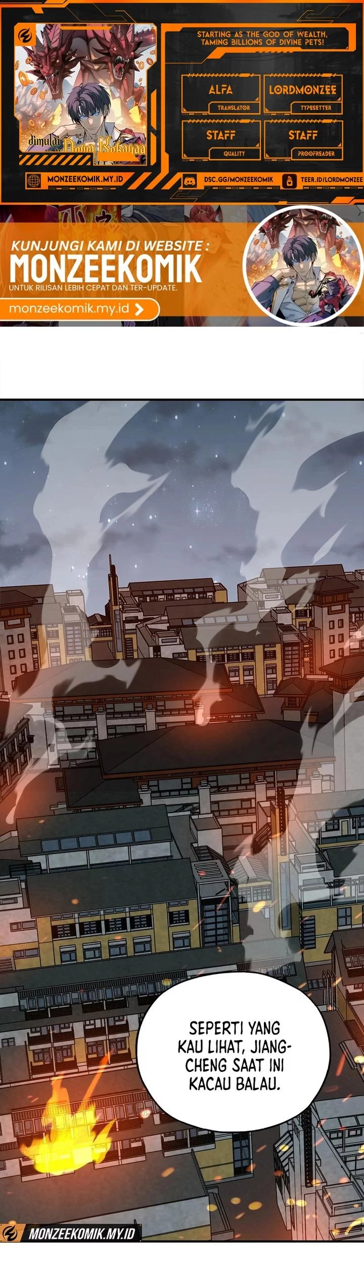 Baca Komik Start by changing your job to the God of Wealth and taming billions of divine pets! Chapter 35 Gambar 1