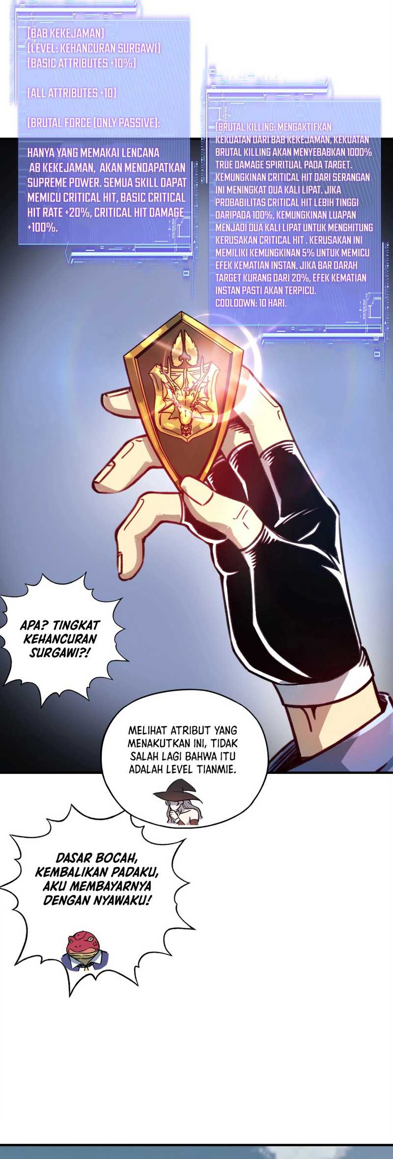 Start by changing your job to the God of Wealth and taming billions of divine pets! Chapter 4 Gambar 13