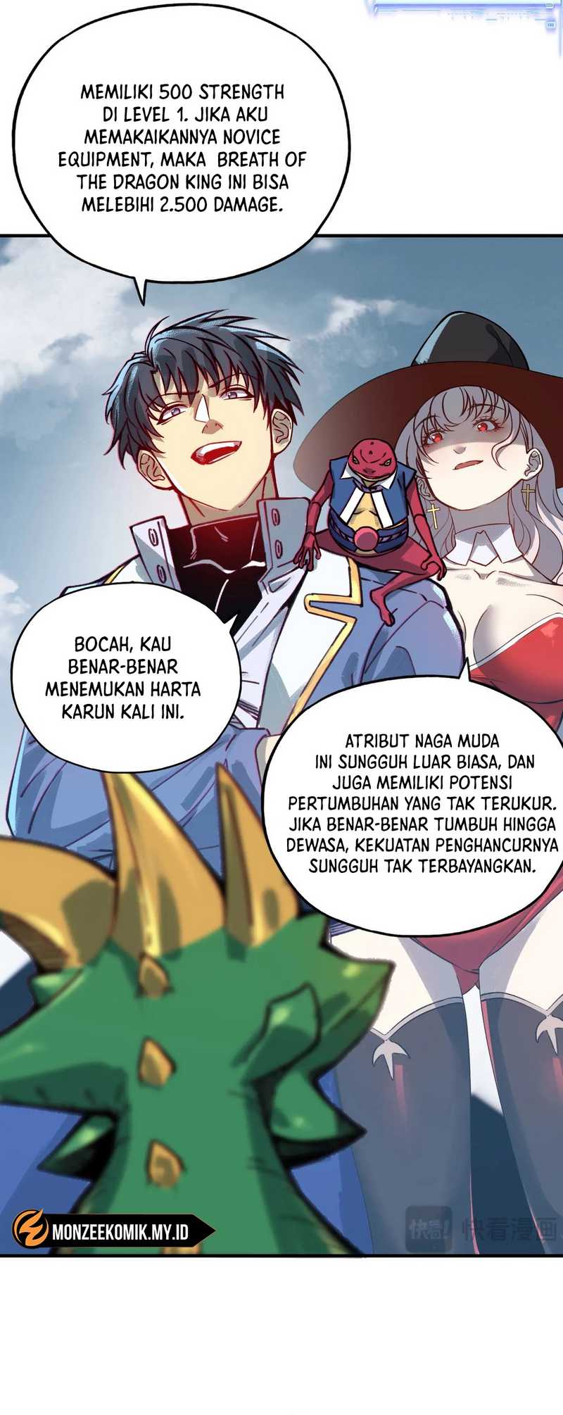 Start by changing your job to the God of Wealth and taming billions of divine pets! Chapter 4 Gambar 8