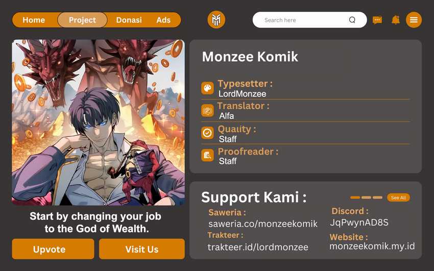 Baca Komik Start by changing your job to the God of Wealth and taming billions of divine pets! Chapter 7 Gambar 1