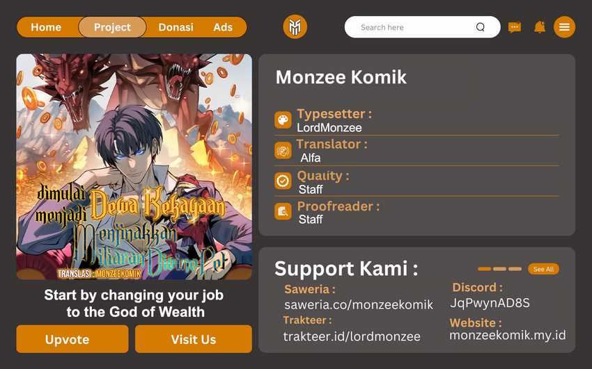Baca Komik Start by changing your job to the God of Wealth and taming billions of divine pets! Chapter 8 Gambar 1