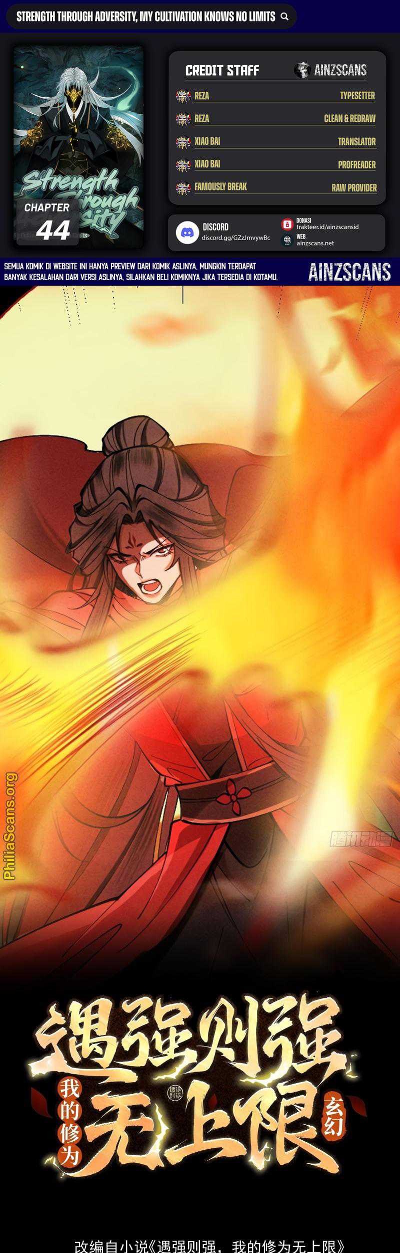 Baca Komik Strength Through Adversity, My Cultivation Knows No Limits Chapter 44 Gambar 1