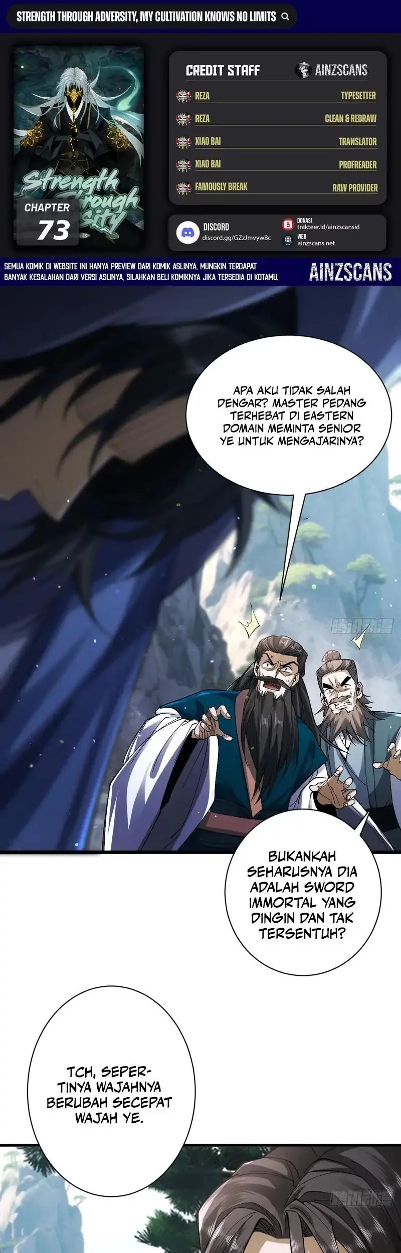 Baca Komik Strength Through Adversity, My Cultivation Knows No Limits Chapter 73 Gambar 1