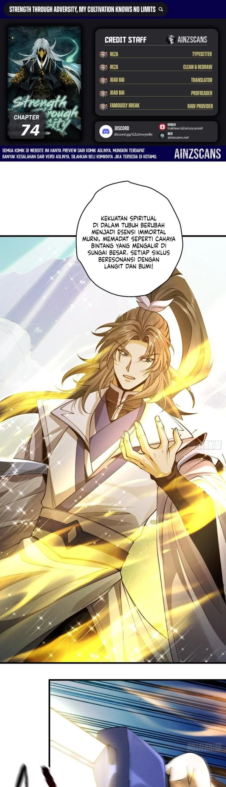 Baca Komik Strength Through Adversity, My Cultivation Knows No Limits Chapter 74 Gambar 1