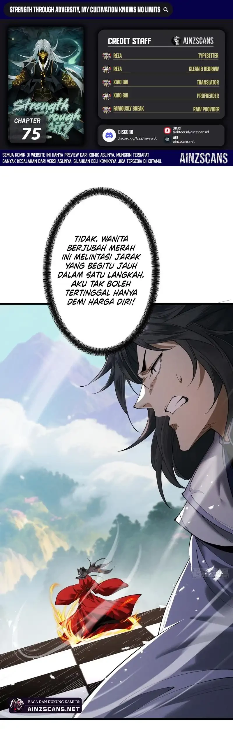 Baca Komik Strength Through Adversity, My Cultivation Knows No Limits Chapter 75 Gambar 1