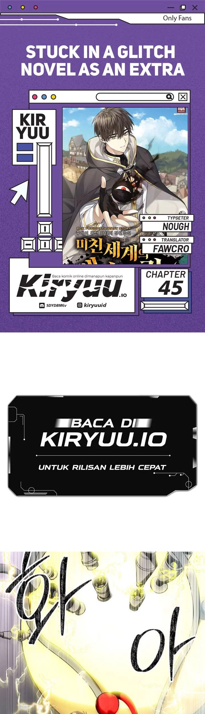 Baca Komik Stuck in a Glitch Novel as an Extra Chapter 45 Gambar 1