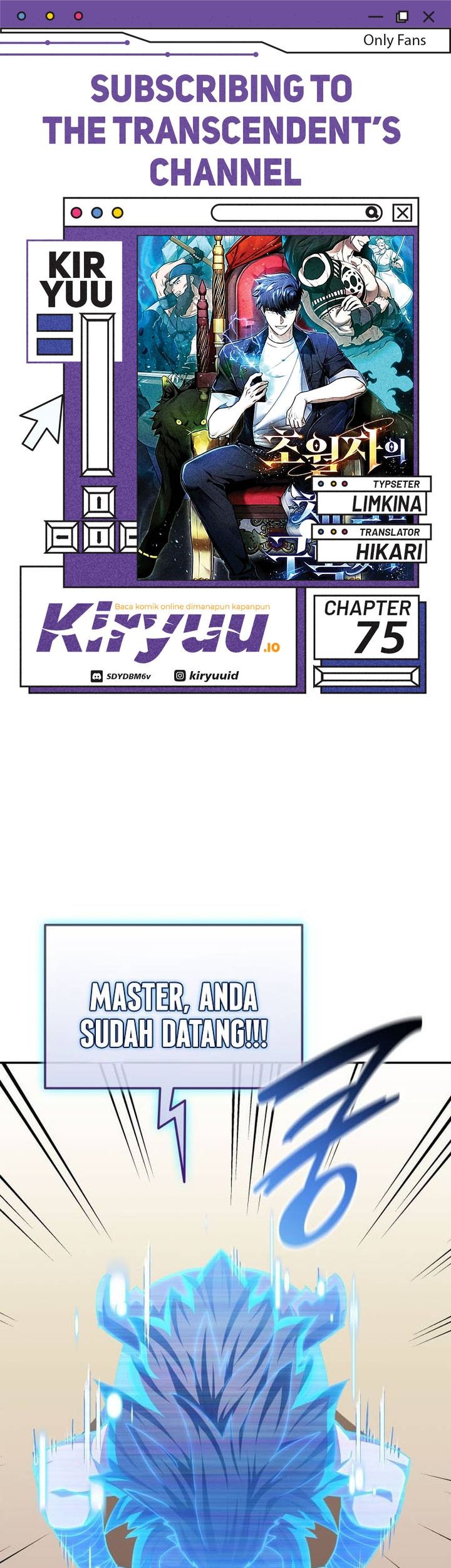 Baca Komik Subscribing to the Transcendent’s Channel Chapter 75 Gambar 1