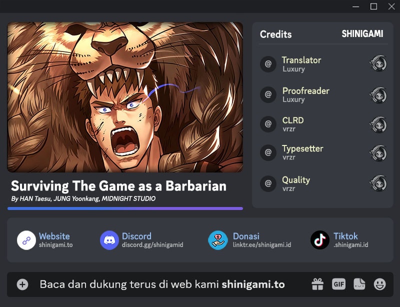 Baca Komik Survive as a Barbarian in the Game Chapter 109 Gambar 1