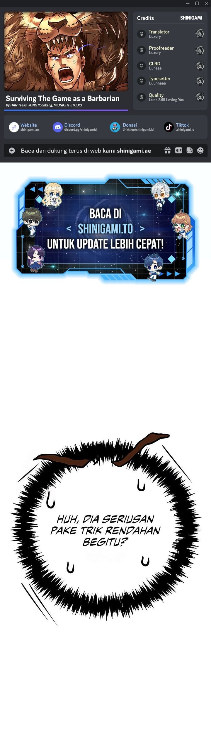 Baca Komik Survive as a Barbarian in the Game Chapter 120 Gambar 1