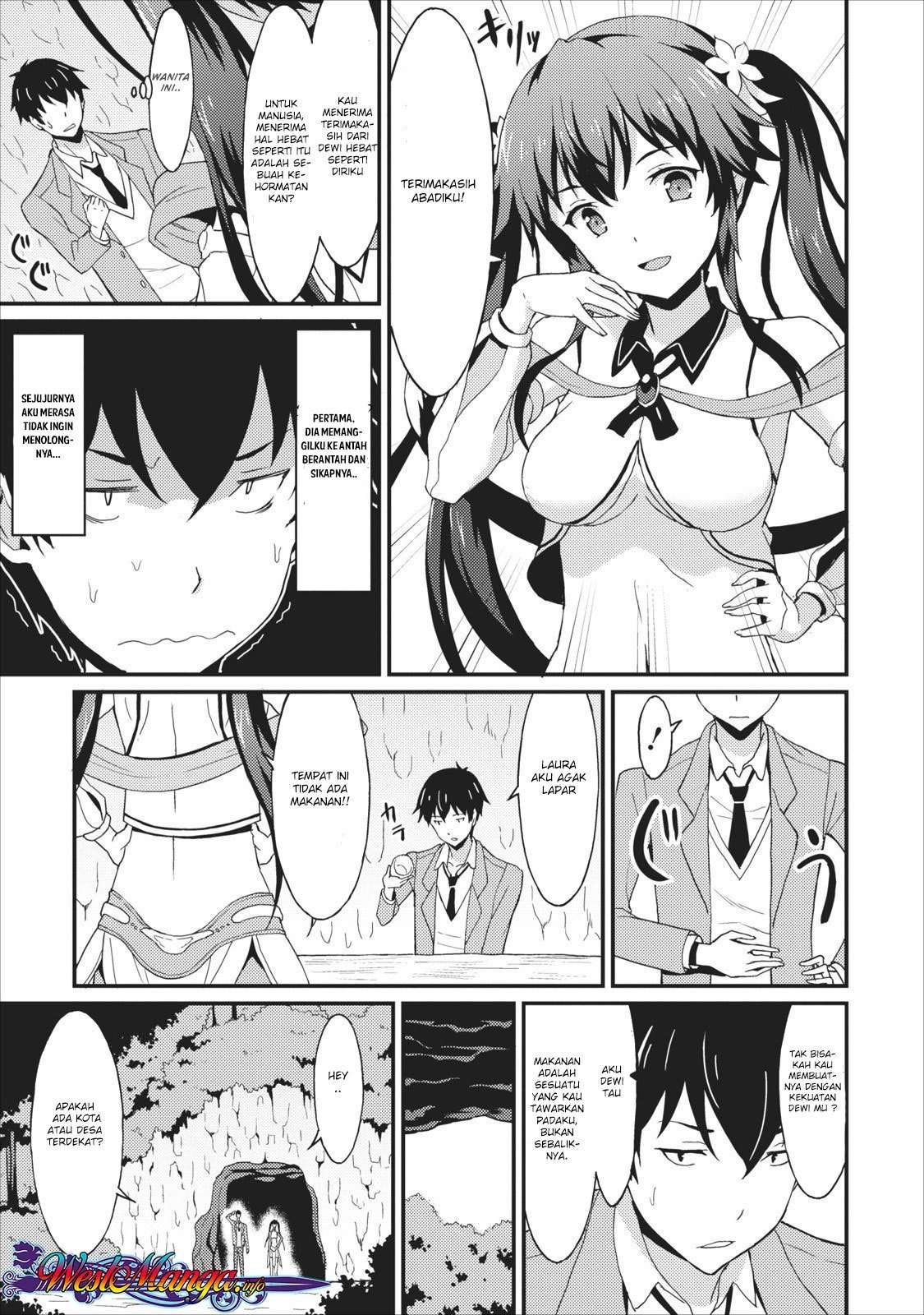 Taberu dake de Level-Up! Damegami to Issho ni Isekai Musou Chapter 1 Gambar 12