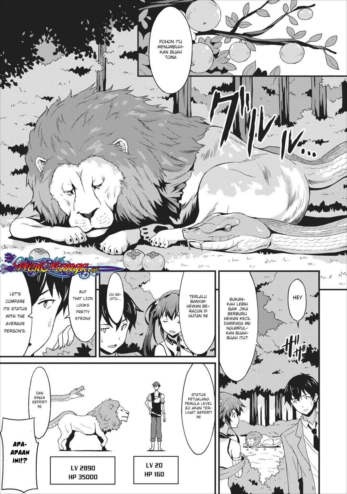 Taberu dake de Level-Up! Damegami to Issho ni Isekai Musou Chapter 1 Gambar 15